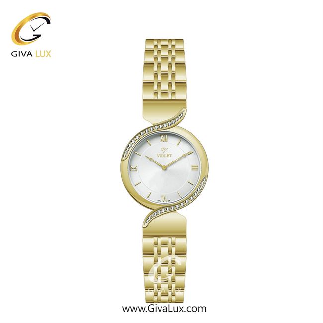 ساعت مچی اورجینال زنانه ویولت VIOLET طلایی | طلایی| نقره ای| کد رفرنس 0587/2